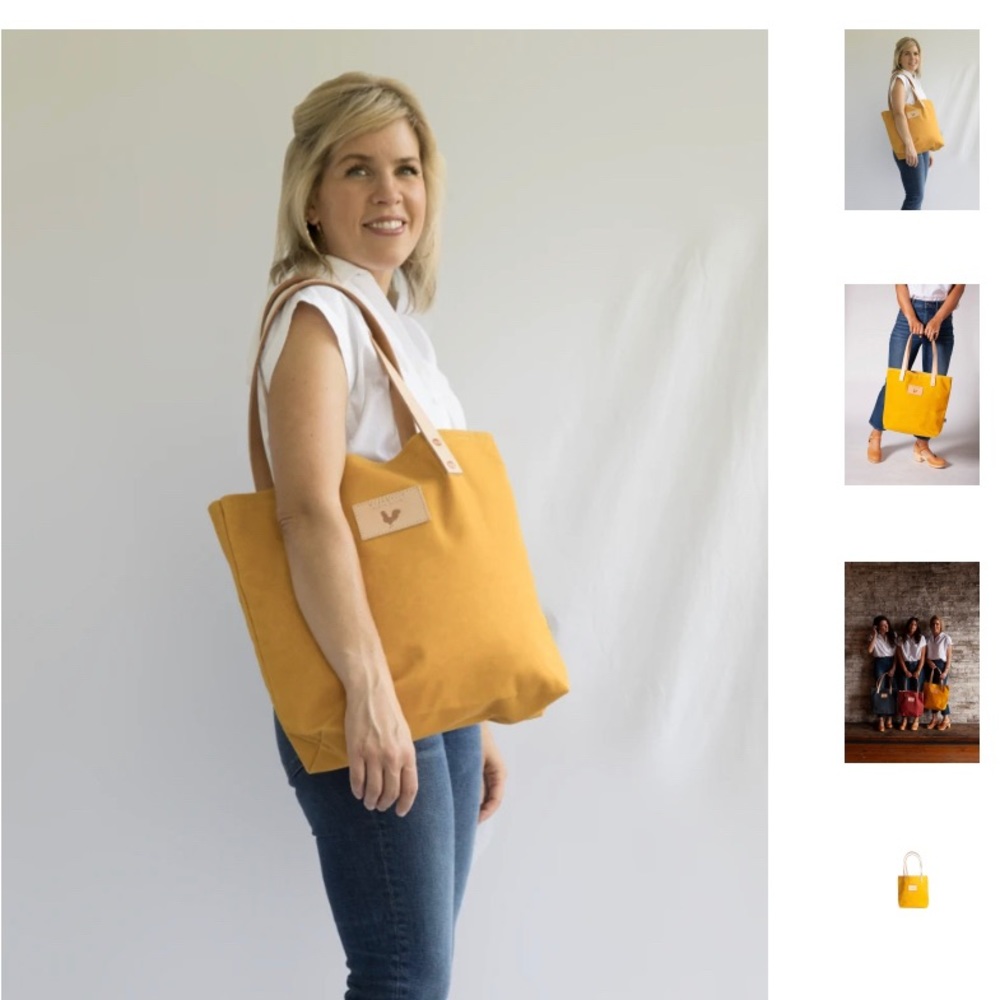 Rover Yellow Canvas Tote
